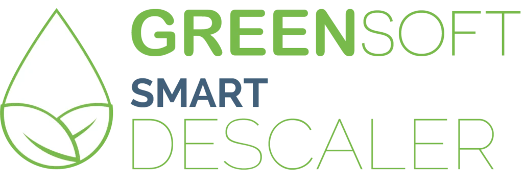 Logotipo do sistema de amaciamento GREENSOFT ECO SMART da Hidrosalud