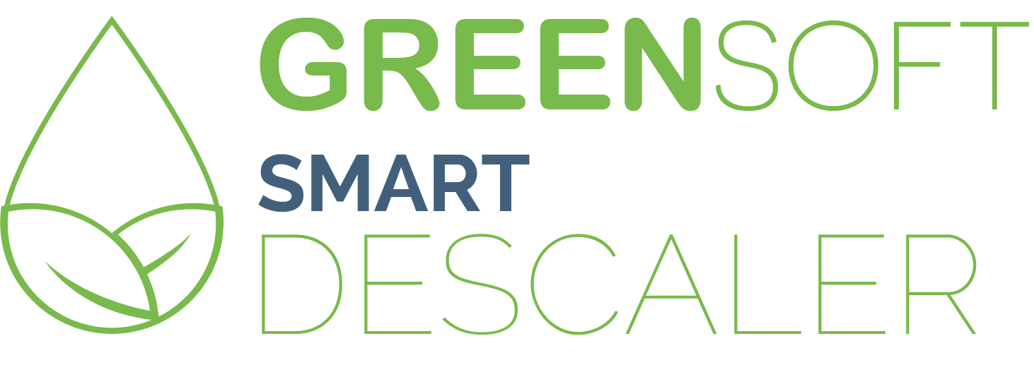 Logotipo do sistema de amaciamento GREENSOFT ECO SMART da Hidrosalud